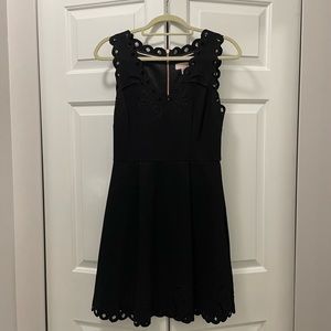 Ted Baker - Black Dress with pockets and a Rose Gold zipper. Ted size 2 = US 6